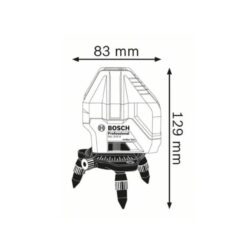 Kích thước của Máy tia vạch chuẩn Bosch GLL 3-15 Professional