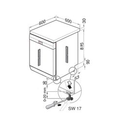 Kích thước máy rửa chén bát Bosch SMS63L02EU