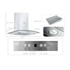 Hình ảnh máy hút mùi treo tường Bosch DWA09E651