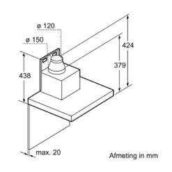 Kích thước Máy hút mùi Bosch DWB97JP50