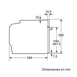 Kích thước Lò nướng Bosch HBA512ES0 |Serie 4
