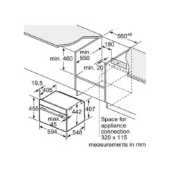kích thước Lò nướng Bosch CSG656RS7